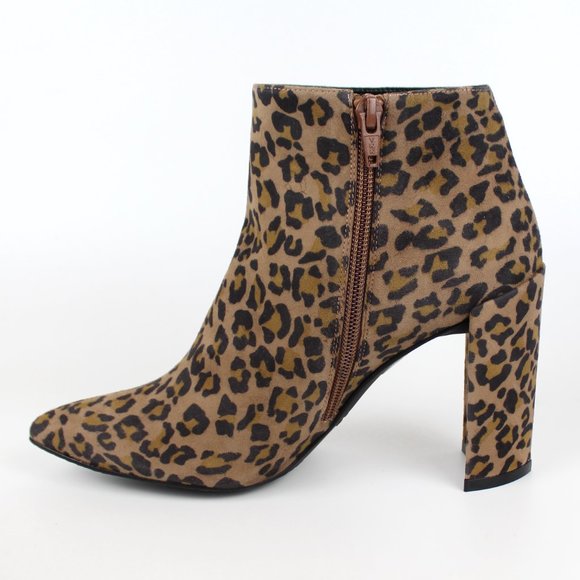 NEW Stuart Weitzman Leopard Bootie | Bold Pointed Toe Heel for Night & City Chic - Picture 5 of 11